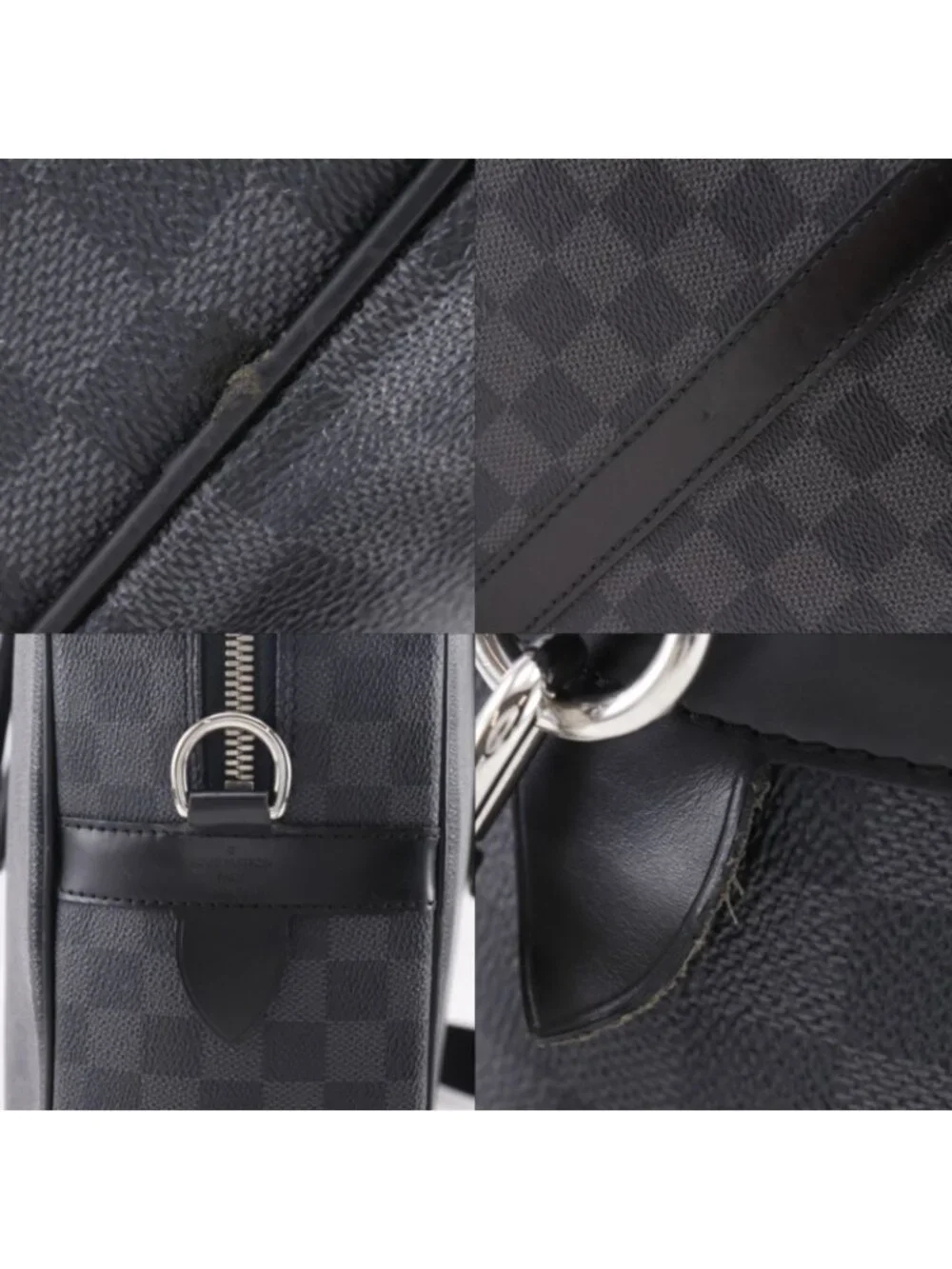 Louis Vuitton Porte Documents Voyage GM 2-Way Shoulder Damier Graphite Canvas
